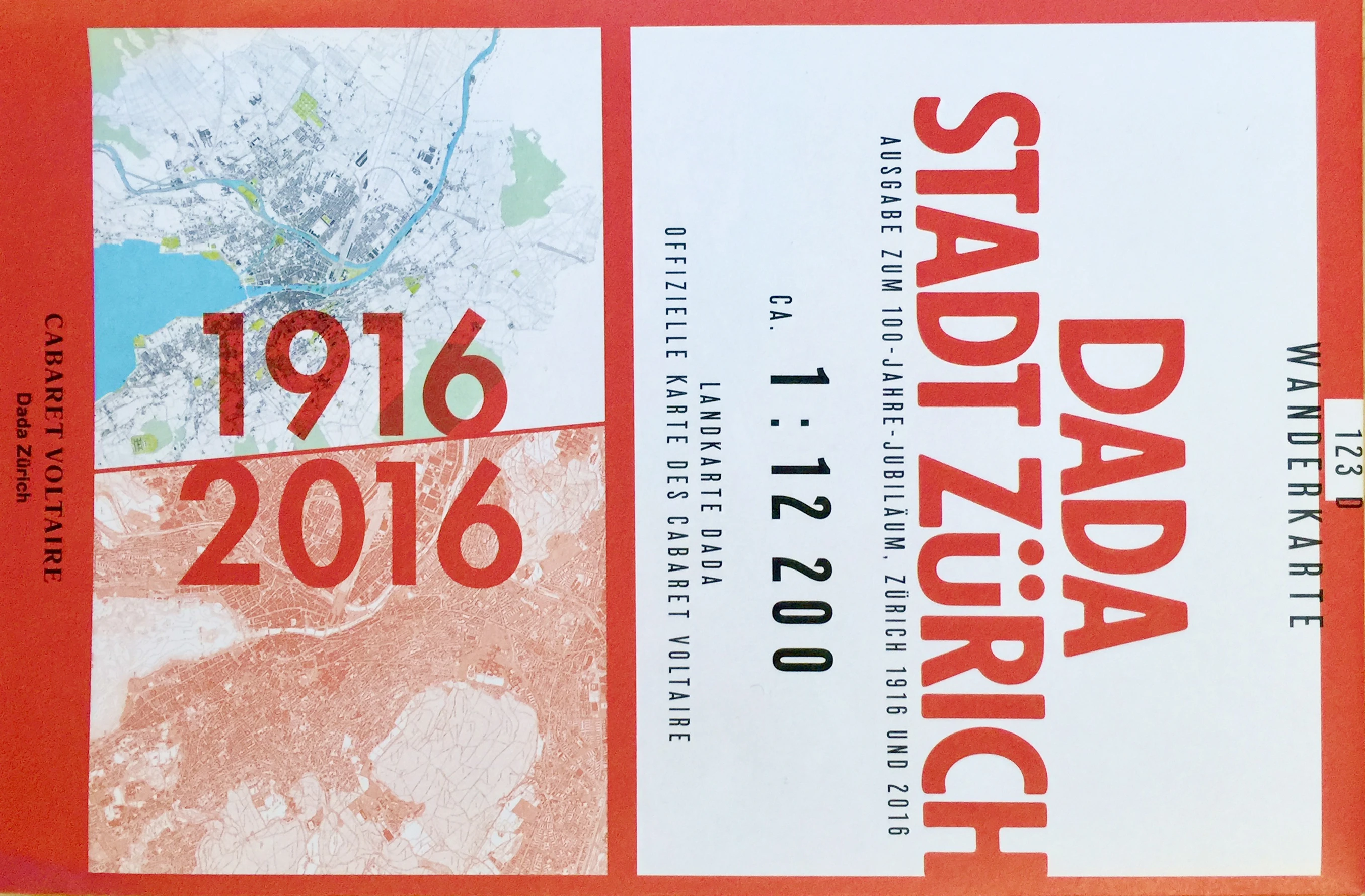 Dada Stadt Zürich – Wanderkarte